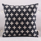 Hot Cross Black Cushion cover