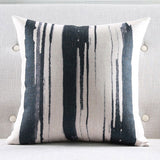 Strokes Black Cushion Cover