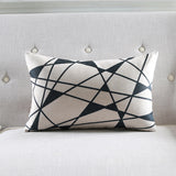 Black Sparkle Rectangle Cushion Cover