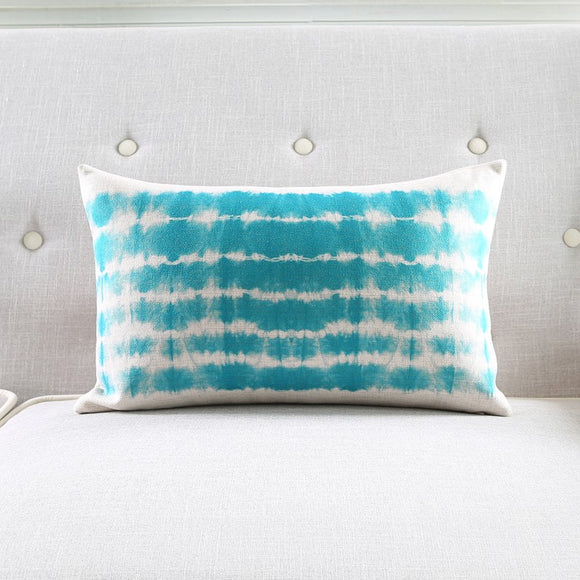 Blue Wash Rectangle Cushion Cover