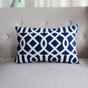 Abigail Royal Blue Rectangle Cushion Cover