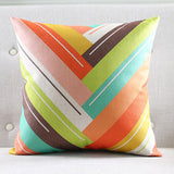 Big Colorful Waves Cushion Cover