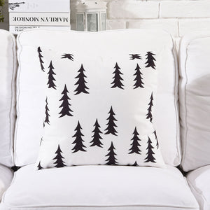 Conifer Black and White Cushion cover