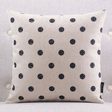 Polka Black Dots Cushion cover