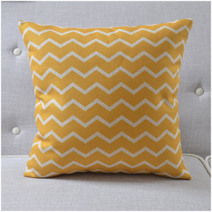 Yellow Waves Cushion Cover