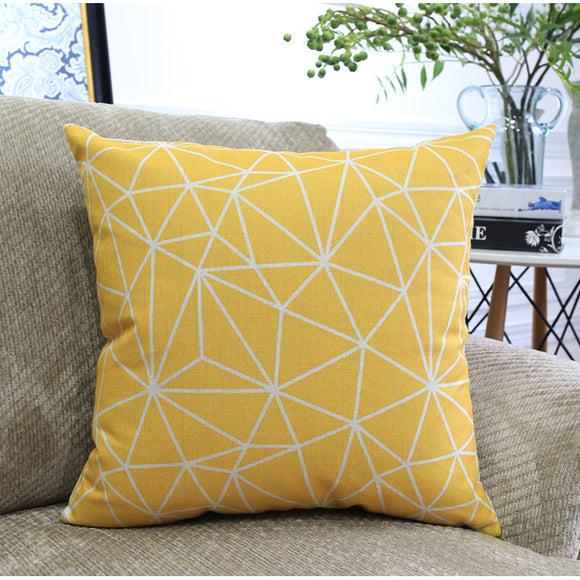 Times Square Yellow Cushion Cover