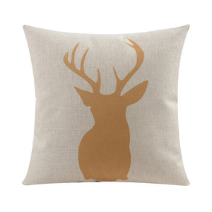 Yellow Stag Cushion Cover