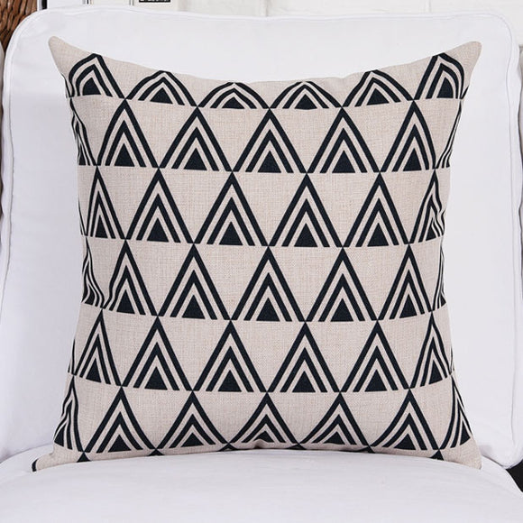 Tiered Black Cushion Cover