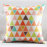 Multi Colour Triangle Cushion Cover